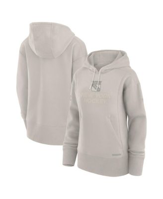Fanatics - Women's Cream New York Rangers Authentic Pro Road Pullover Hoodie
