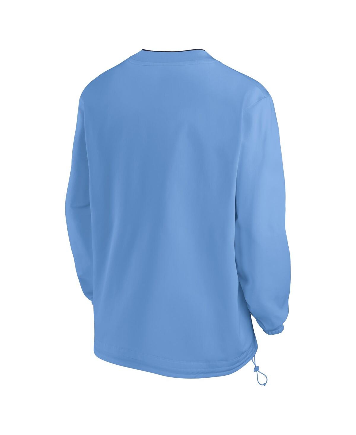 JORDAN MEN'S CAROLINA BLUE NORTH CAROLINA TAR HEELS 2024 SIDELINE PULLOVER WIND SHIRT 