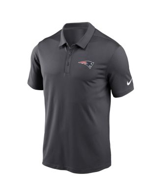 Men's Anthracite New England Patriots Franchise Performance Polo Shirt