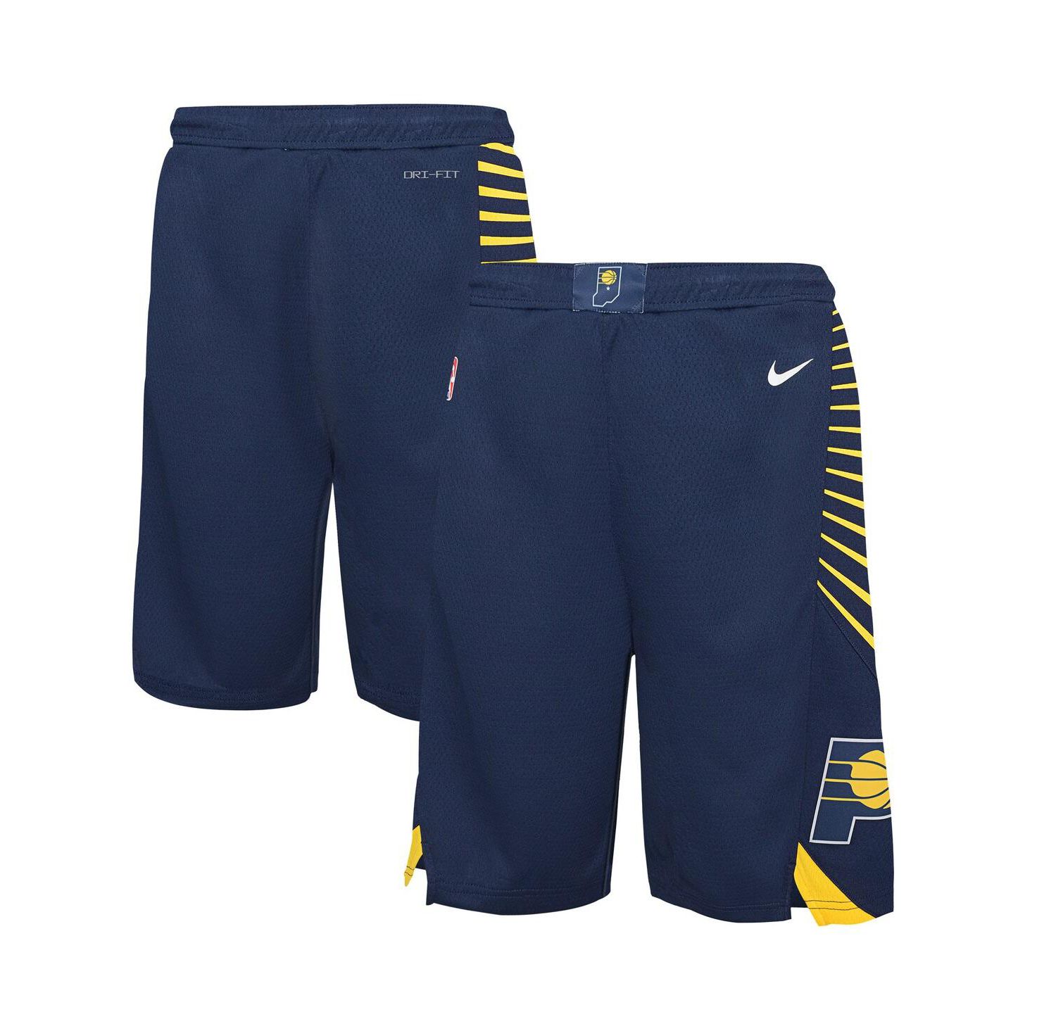 Big Boys and Girls Navy Indiana Pacers Icon Swingman Shorts