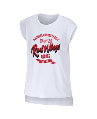 Women's White Detroit Red Wings Domestic Tank Top
