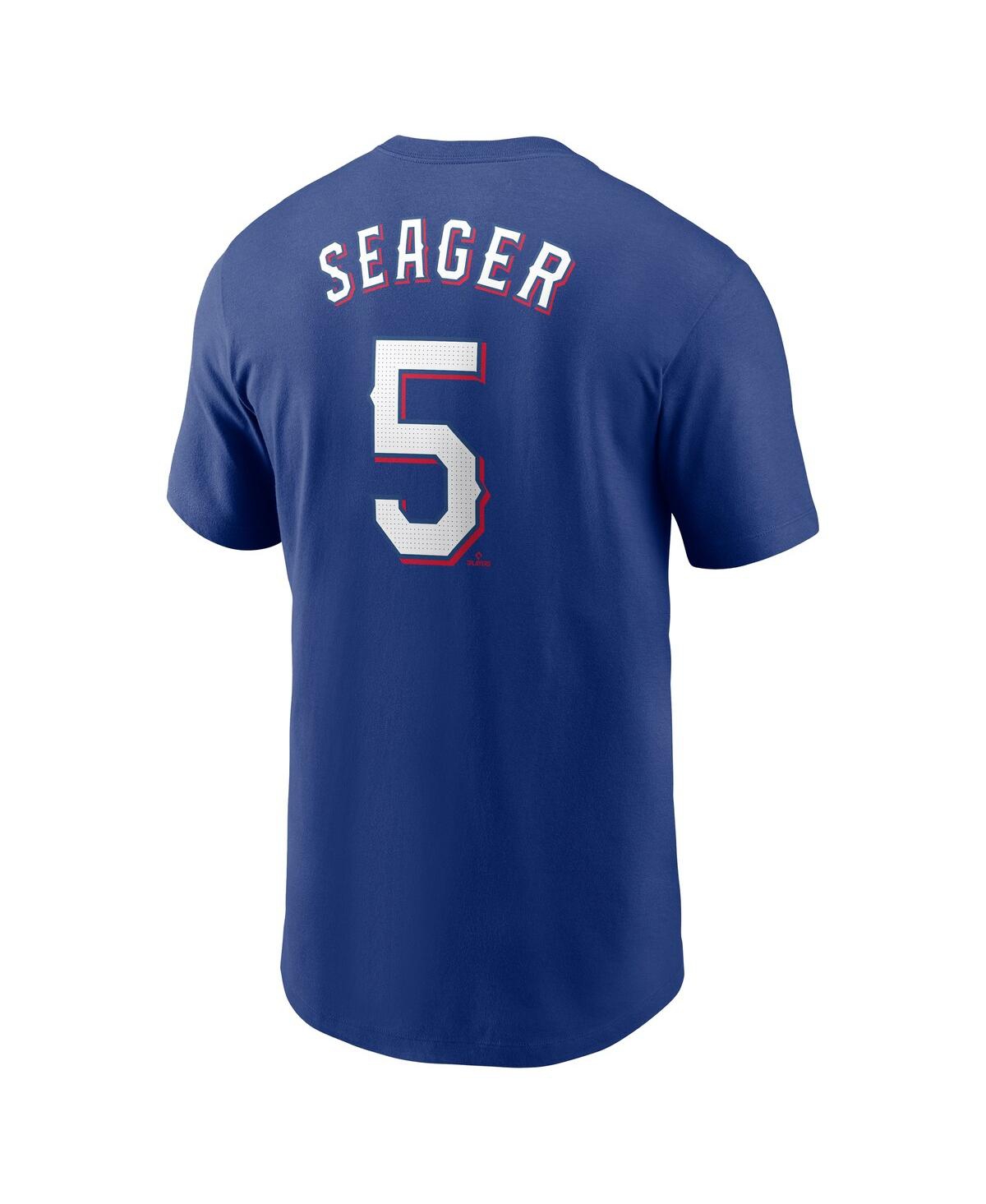 Nike Men's Corey Seager Royal Texas Rangers Fuse Name Number T-shirt In Blue