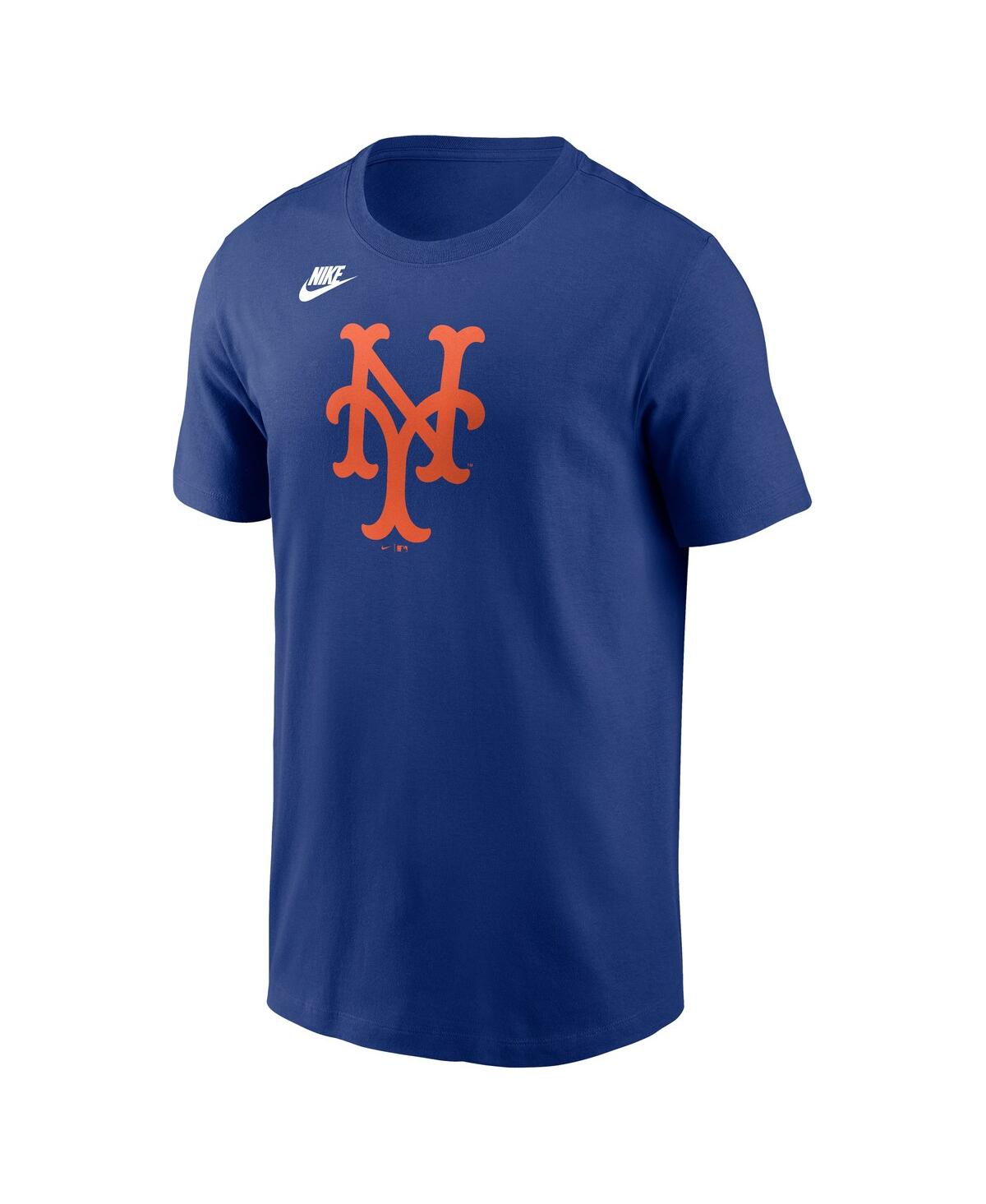 Nike Men's Royal New York Mets Cooperstown Collection Team Logo T-shirt In Blue