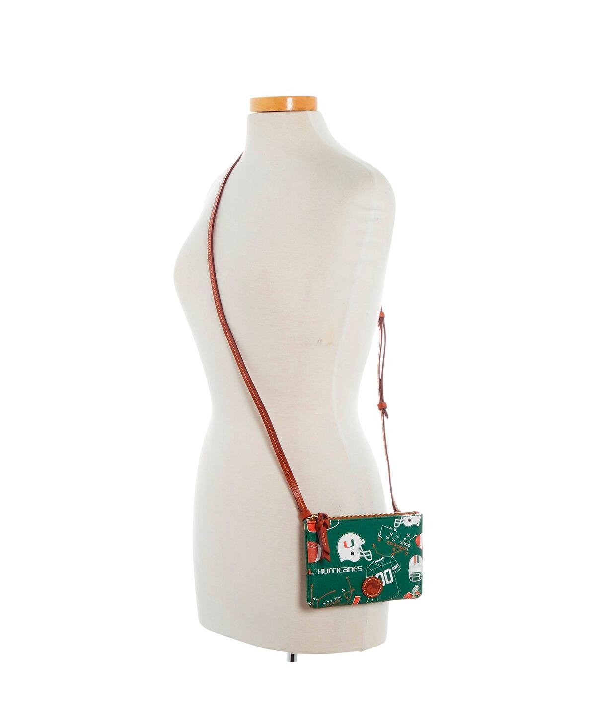 Dooney & Bourke Miami Hurricanes Top Zip Crossbody Purse In No Color