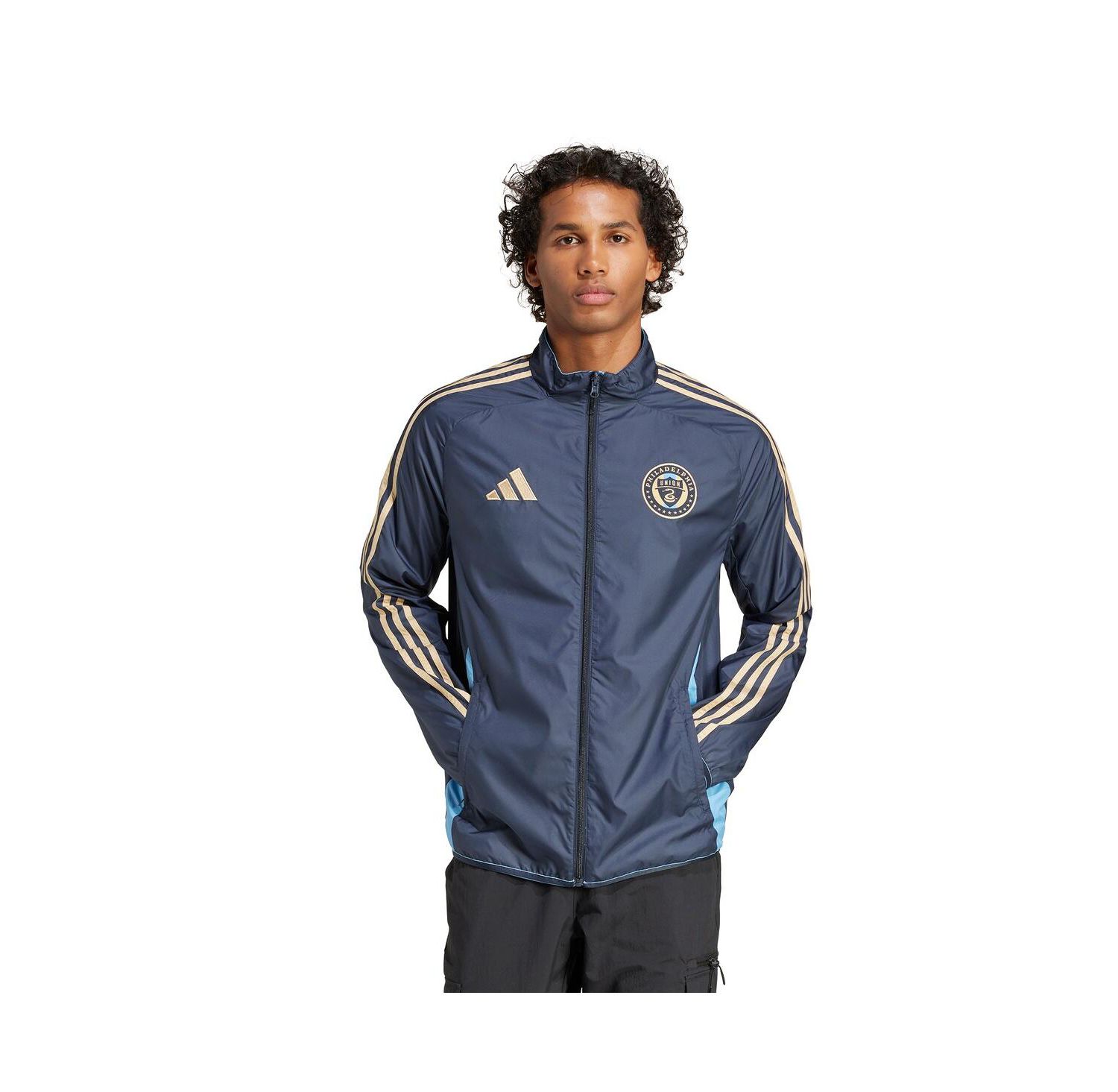 Men's Navy/Light Blue Philadelphia Union 2025 Anthem Reversible Full-Zip Jacket
