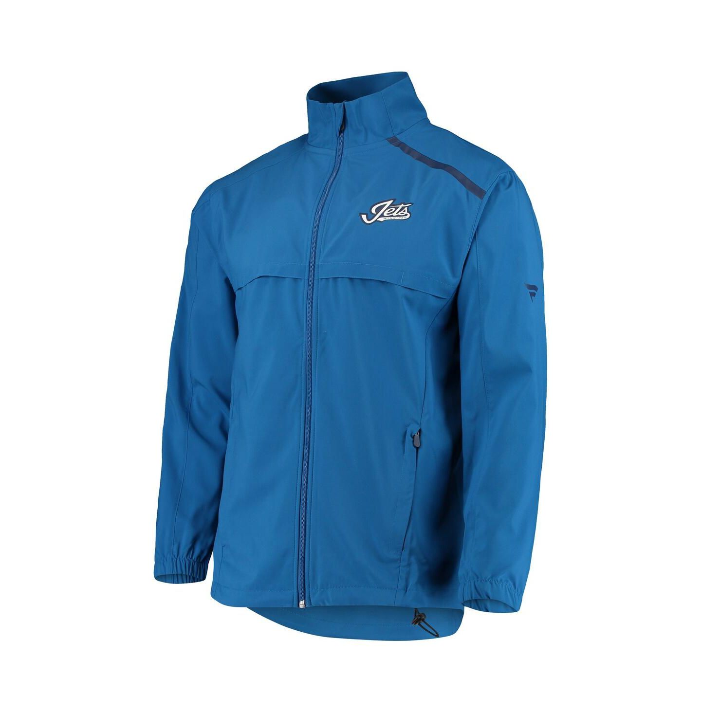 Мужская куртка Fanatics Blue Winnipeg Jets Alternate Logo Rinkside Mock Full-Zip — фото 5