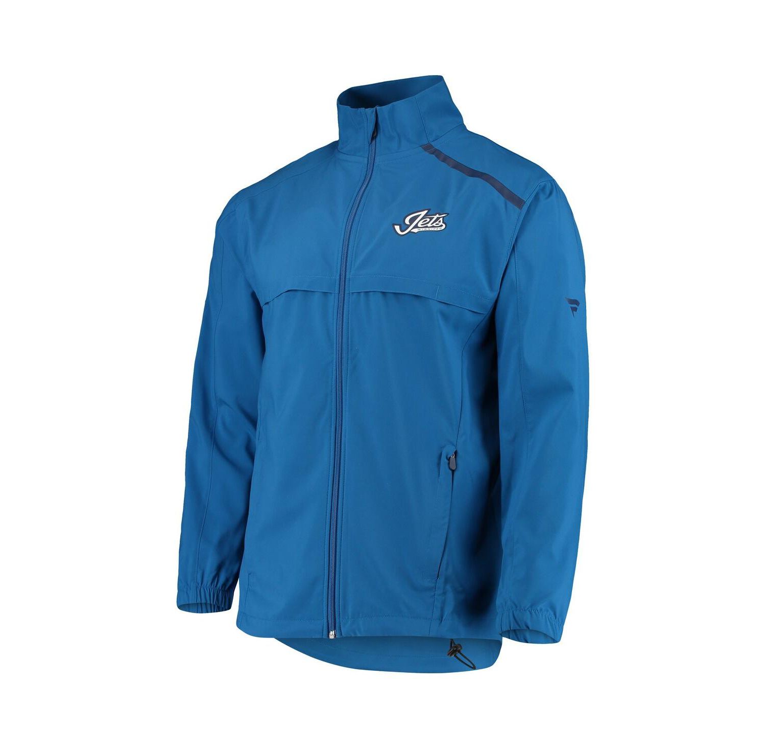 Men's Blue Winnipeg Jets Alternate Logo Rinkside Mock Full-Zip Jacket