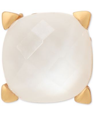 Gold-Tone Color Cubic Zirconia Stud Earrings