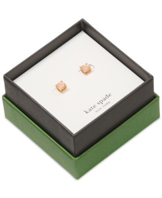 Gold-Tone Color Cubic Zirconia Stud Earrings