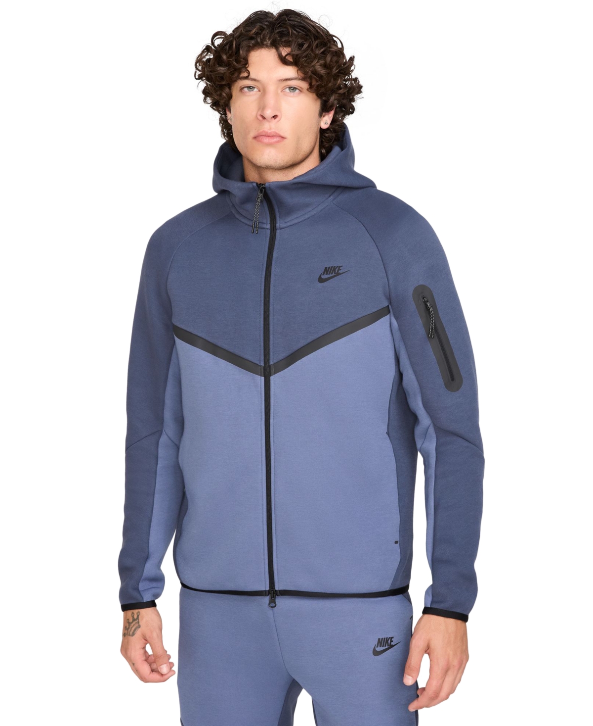 Nike Tech Windrunner Zip Hoodie In Purple