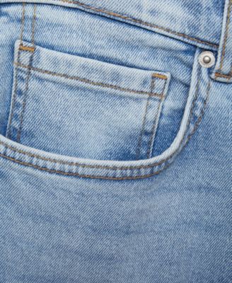 Men's Slim-Fit Denim Bermuda Shorts