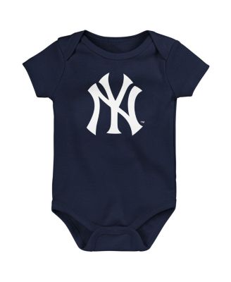 Baby Boys and Girls New York Yankees Slide Home 3-Pack Bodysuit Set