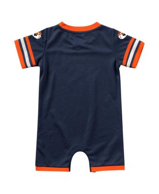 Navy Auburn Tigers Bumpo Football Romper Shorts