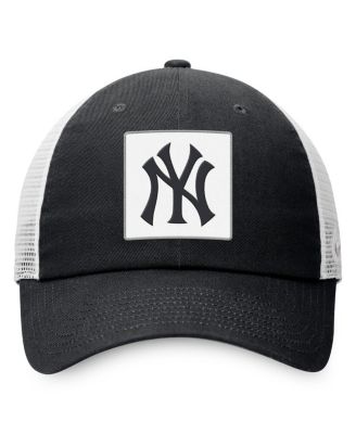 Men's Black New York Yankees Rise Adjustable Trucker Hat