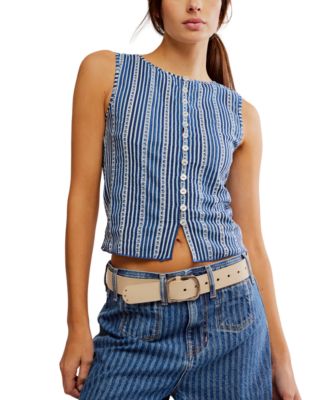Free People - Women's Tilly Cotton Printed Vest