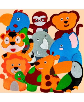 Kids Crafts Ages 4-8 DIY Beginner Needle and Thread Kit - 12 Sewing Kit Basic