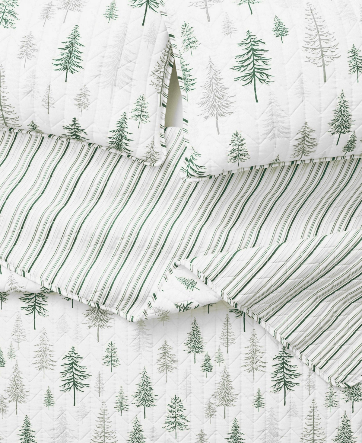 Linery & Co. Rustic Woodland Reversible Microfiber Quilt Set with Shams