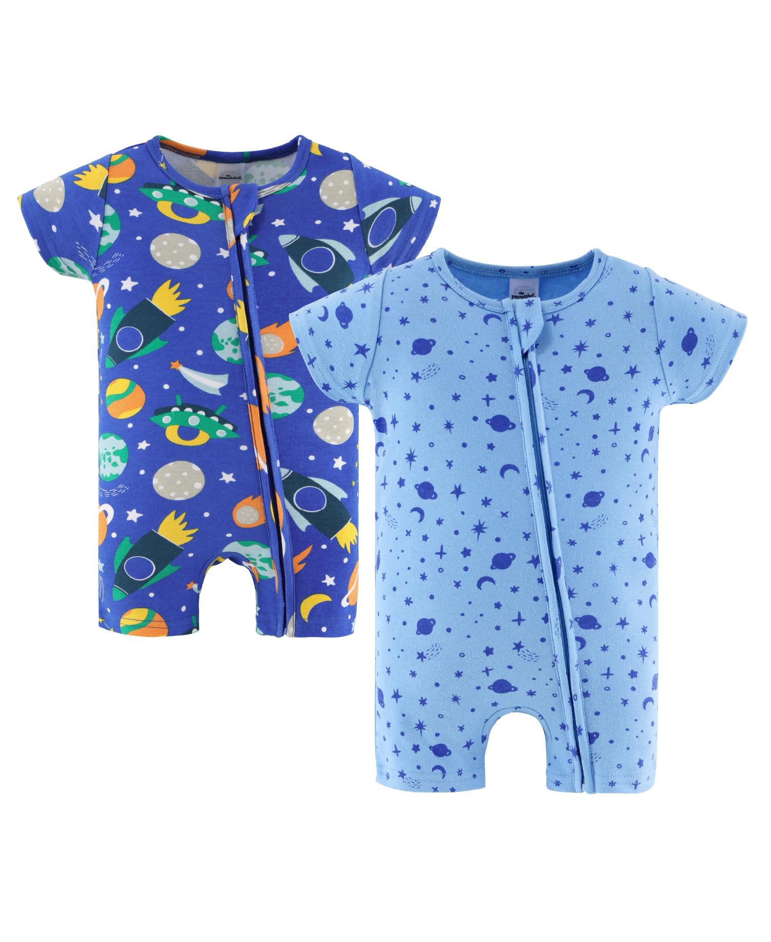 Baby Boys Rompers - 2 Pack, Space