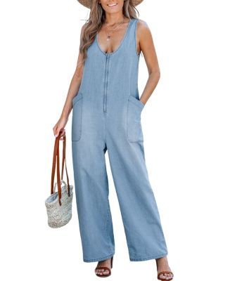 na.e ♡Urban Shield Combinaison Cupshe Women's Urban Daze Denim Jumpsuit - Macy's