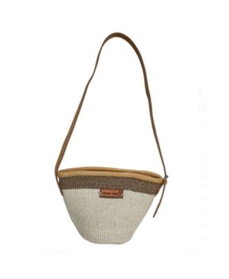 Life Top Handcrafted Sisal Straw Crossbody Bag