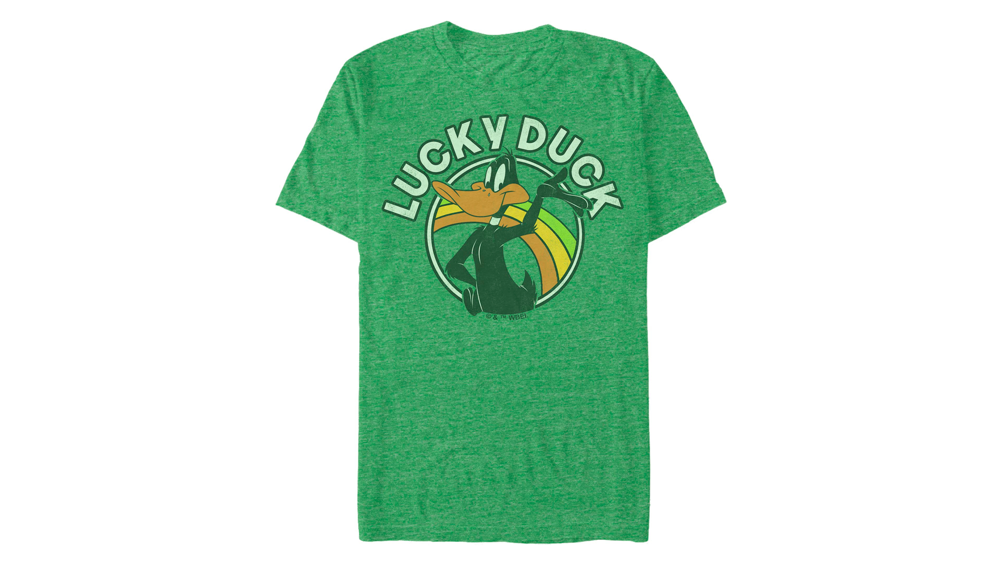 Looney Tunes Men's Lucky Duck Short Sleeve T-Shirt
