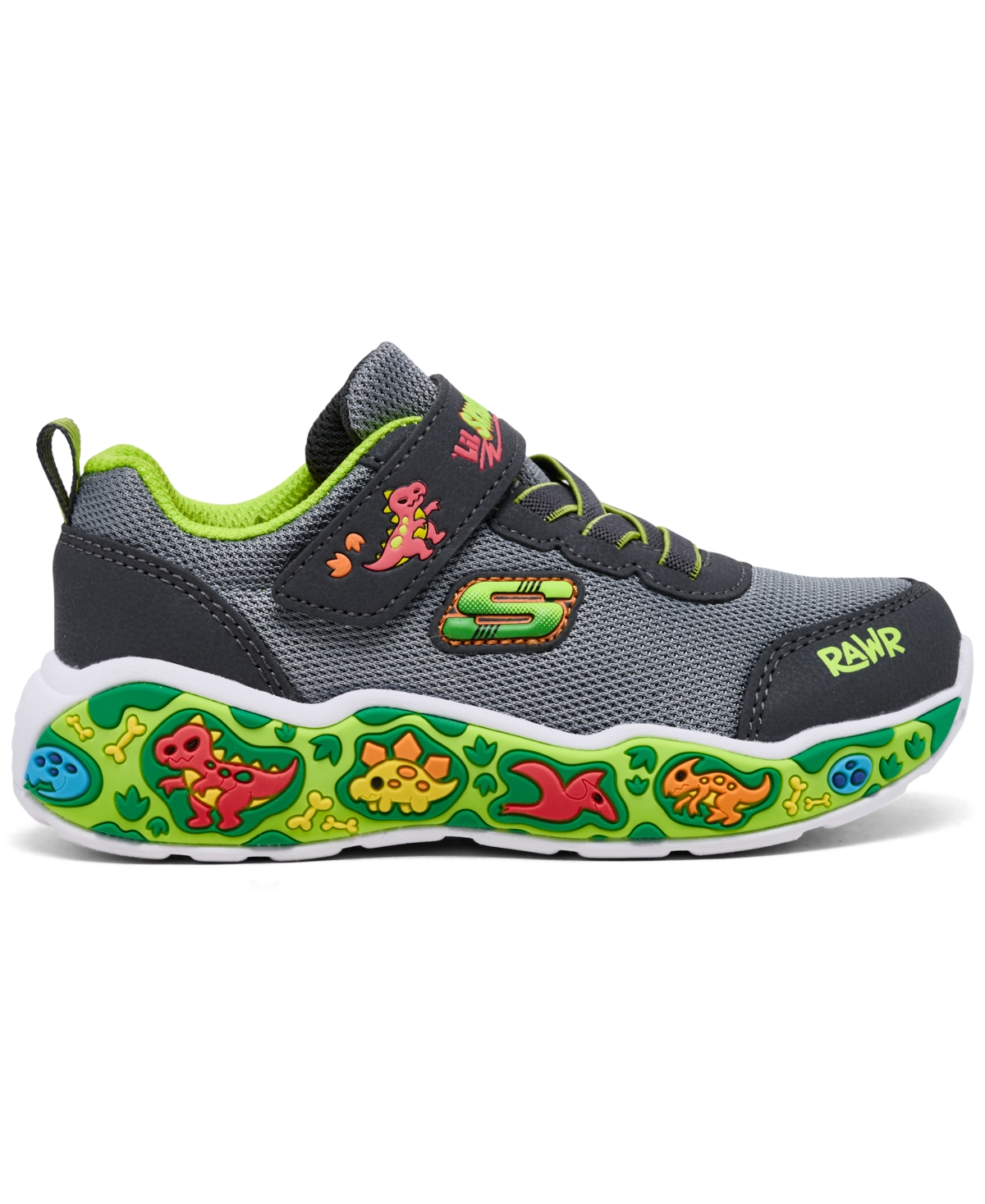 Skechers Toddler Boys Play Scene Stay-put Casual Sneakers From Finish Line In Charcoal