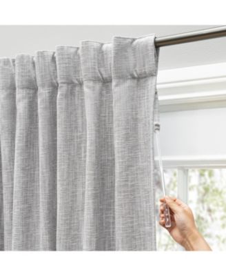 Haven 100% Blackout Rod Pocket with Back Tabs Patio Panel with Wand