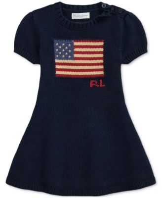 Polo Ralph Lauren - Baby Cotton Flag Sweater Dress
