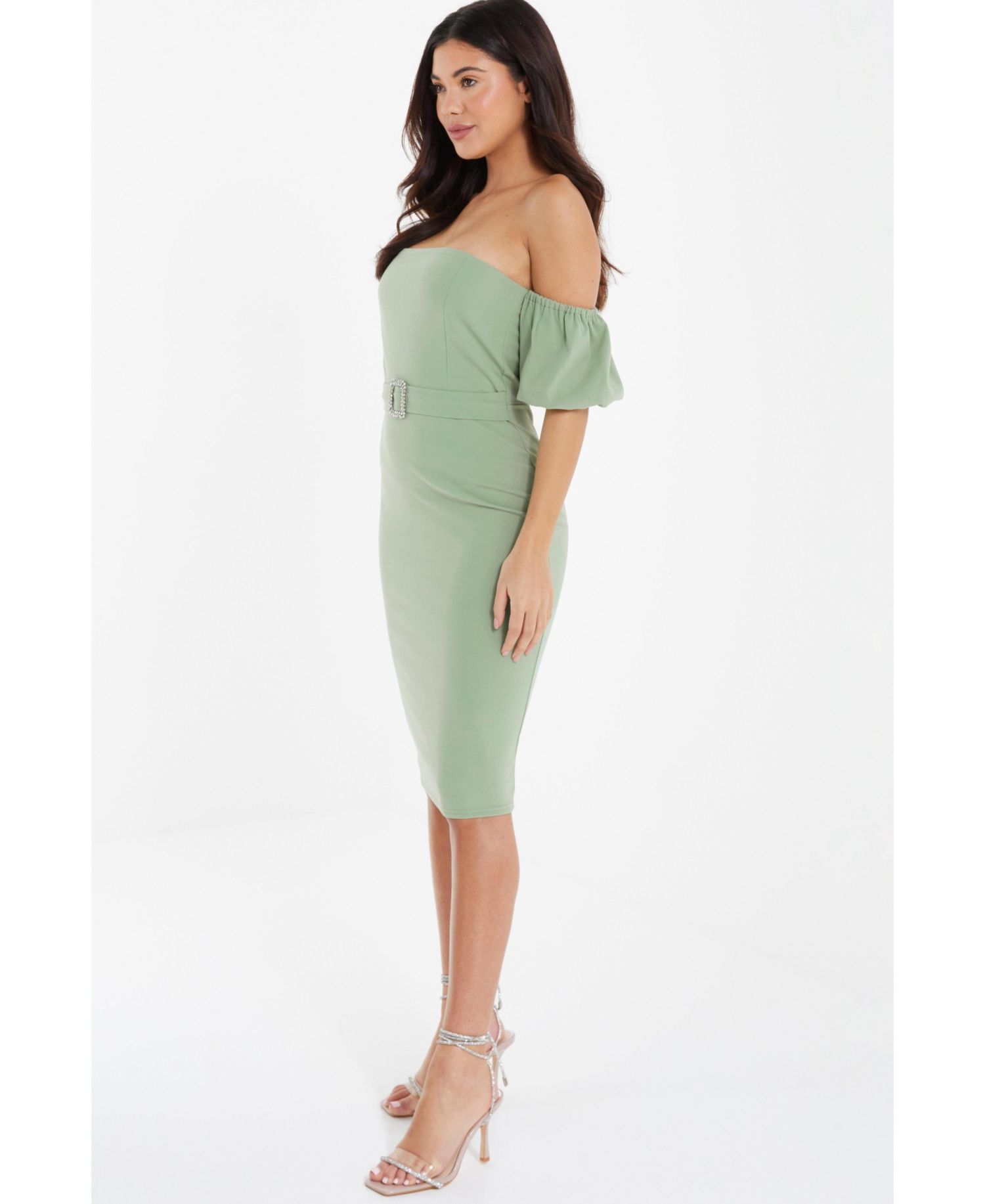 Women's Scuba Crepe Bardot Dress