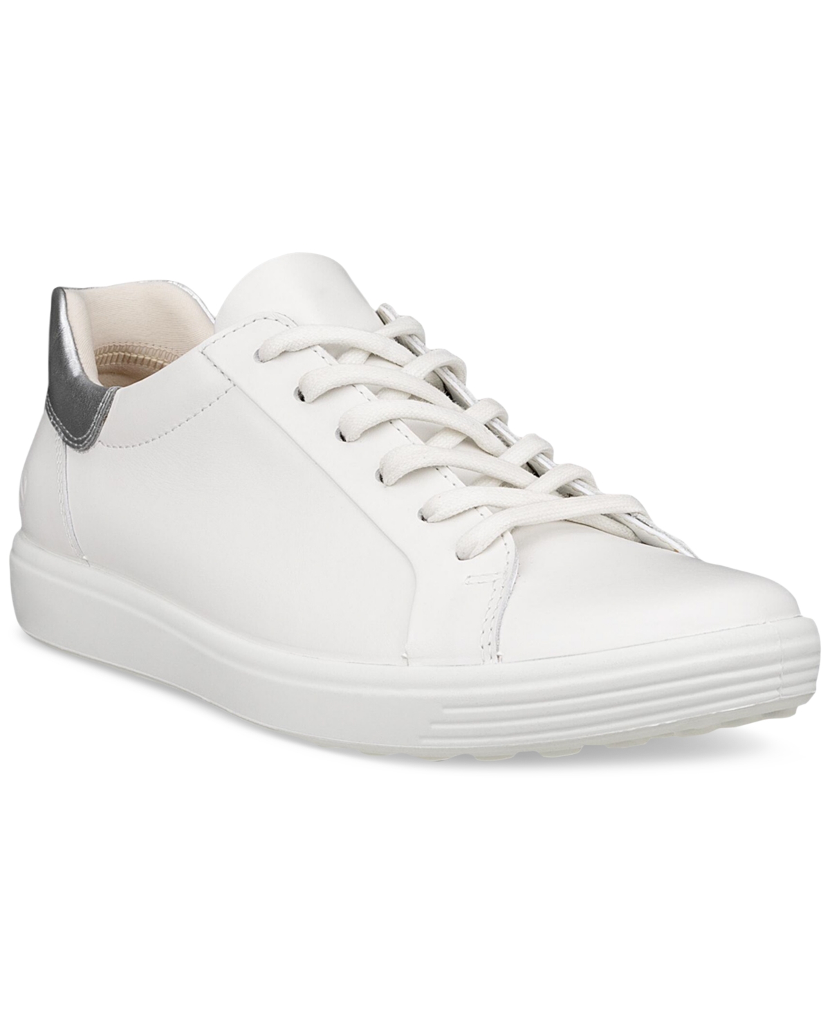 Women's Soft 7 Easy Slip Tie Sneakers - White, Pure Silver