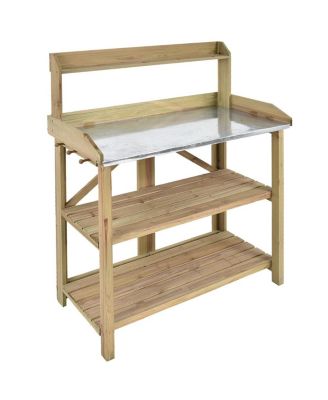 Garden Wooden Plant Bench Work Station