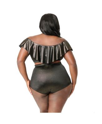 Plus Size Ruffled Ramona Swim Top