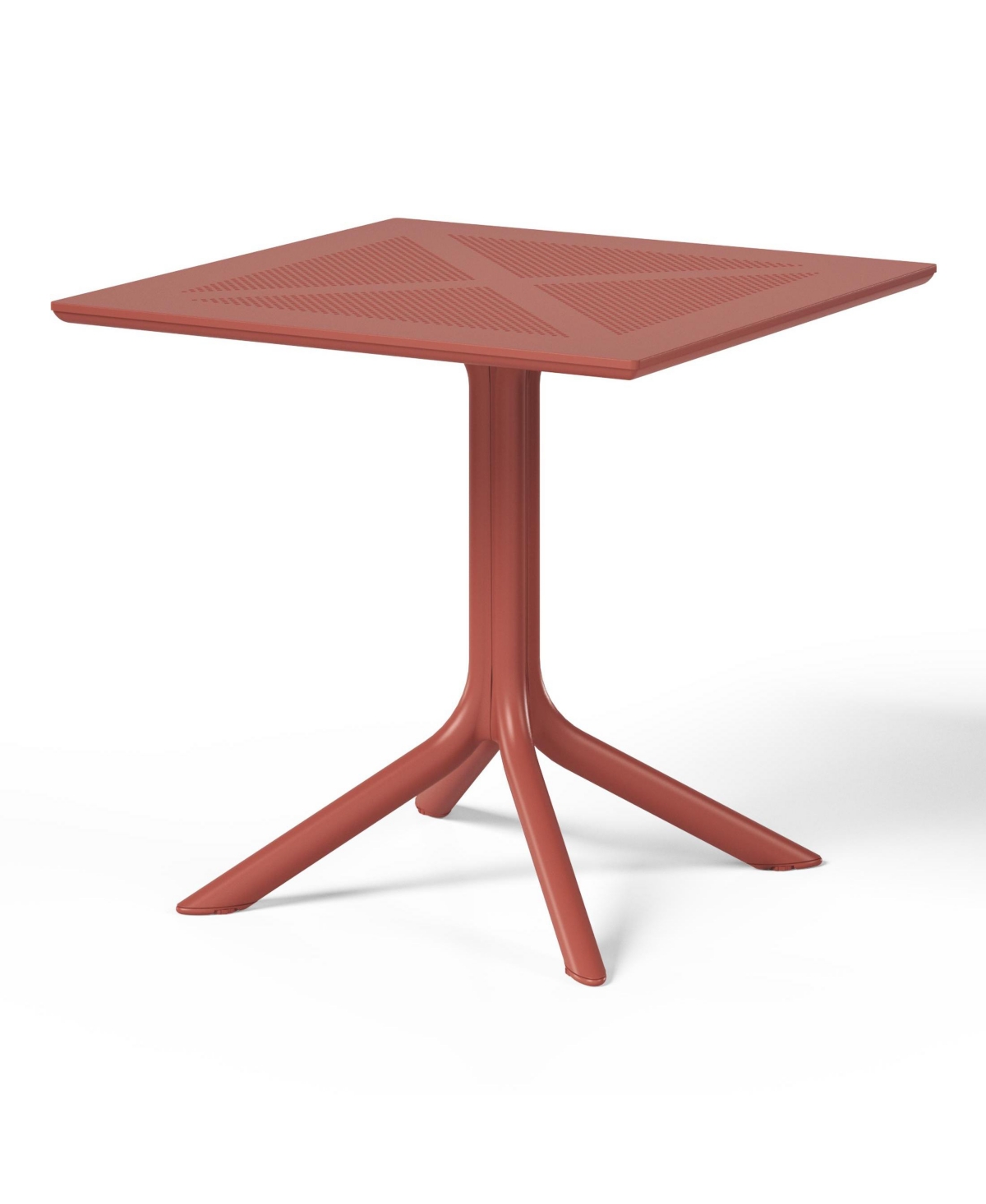 5-Piece Modern Square Patio Dining Table Set with Stackable Chairs