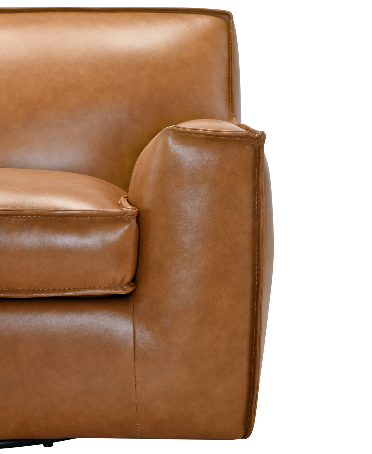 Macy's Glympton 92" Leather Sofa, Exclusively At