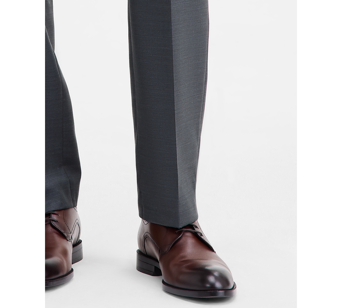 Michael Kors Men's Classic-fit Wool-blend Stretch Solid Suit Pants In Gray