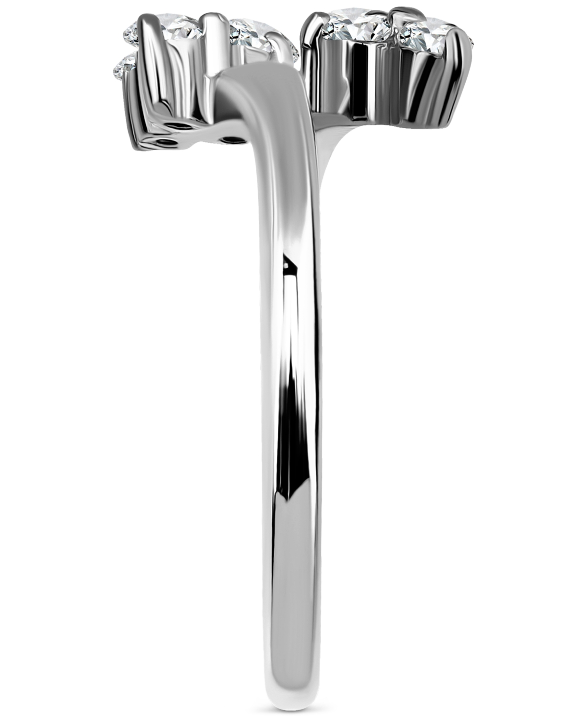 GIANI BERNINI TRIPLE ROUND CUBIC ZIRCONIA CLUSTER ADJUSTABLE TOE RING, EXCLUSIVELY AT MACY'S 
