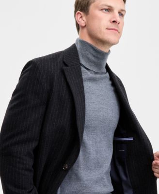 Men's Modern-Fit Wool Pinstripe Suit Separate Jacket 