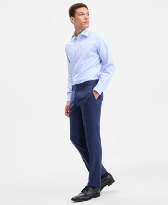 Men's Modern-Fit Pure Wool Suit Separate Pants 