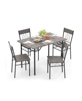 5-Piece Dining Table Set for 4 with Kitchen Table and 4 Dining Chairs