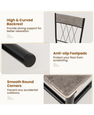 5-Piece Dining Table Set for 4 with Kitchen Table and 4 Dining Chairs