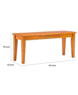 Modern Dining Bench with Tapered Legs for Stylish Dining Room Seating