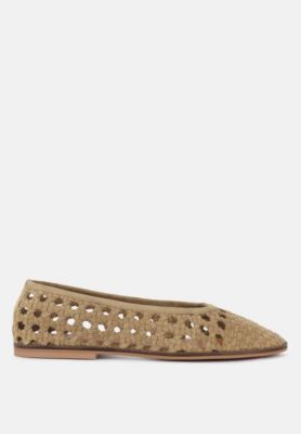 Rag and Co Womens Miyako Handcrafted Soft Suede Leather Flats