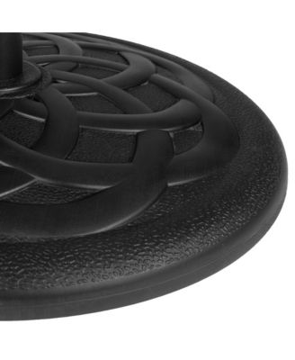 30 Lb. Universal Cement Patio Umbrella Base With Weatherproof Polymer Coating
