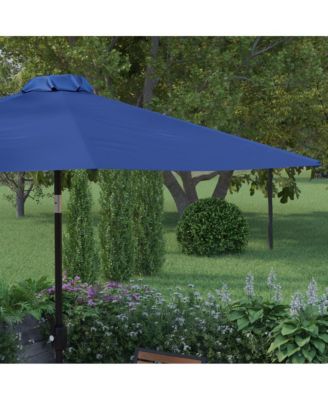 Bali 9' Round Uv Resistant Outdoor Patio Umbrella With Height Lever And 33° Push Button Tilt