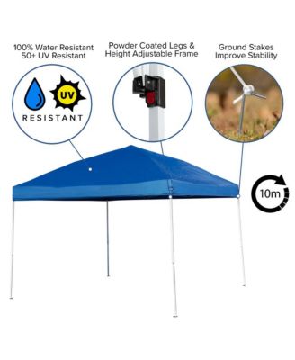 Outdoor Event/Tailgate Tent Set with Pop Up Event Canopy and Carry Bag and Bi-Fold Table With Carrying Handle