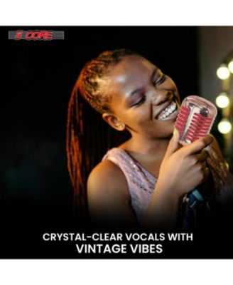 Classic Retro Dynamic Microphone • Old Vintage Style Iconic Unidirectional XLR Vocal Mic RTRO MIC COPPER