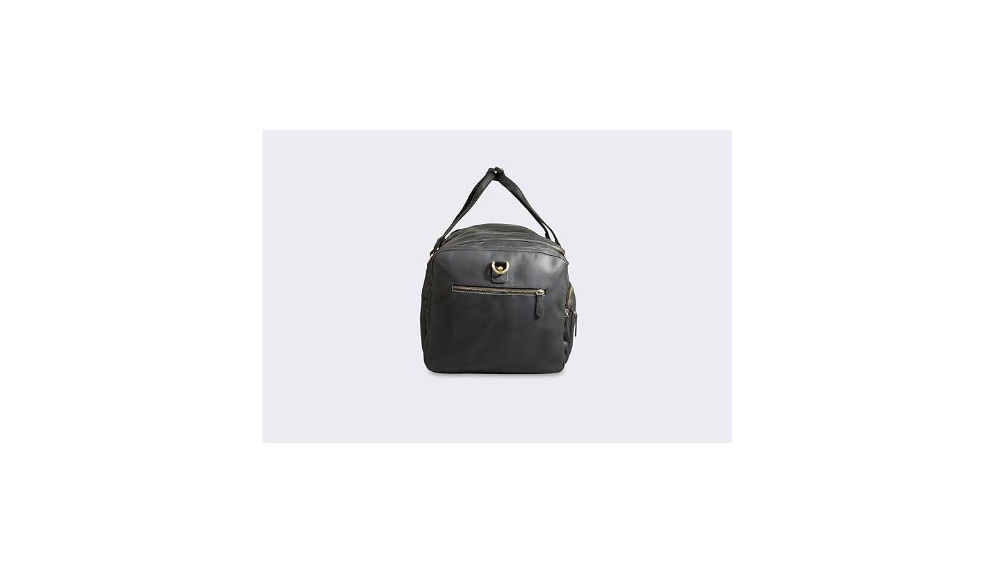 Мужская сумка Luxorro 100% Full Grain Leather Duffel - Only Duffel You will Need, цвет: Чёрный — фото 6