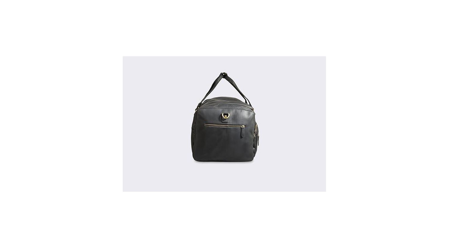 100% Full Grain Leather Duffel Bag - Only Duffel You will Need