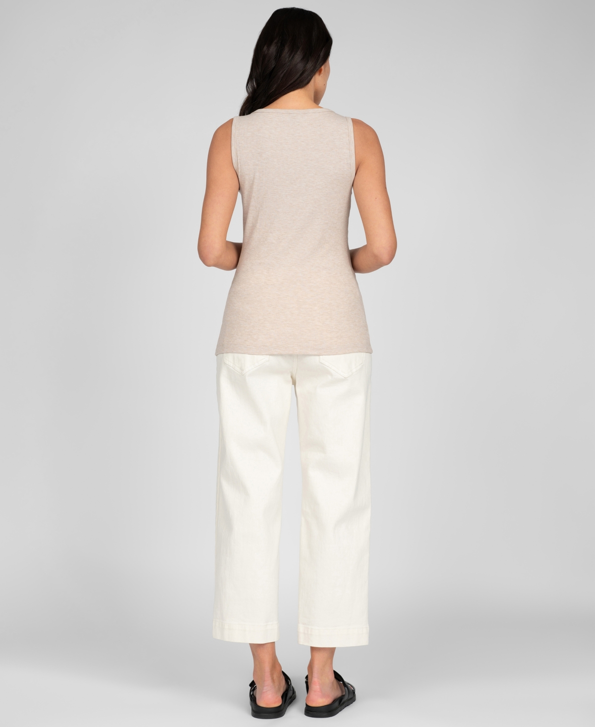 SERAPHINE WOMEN'S MATERNITY SQUARE NECK BUTTON FRONT VEST TOP 