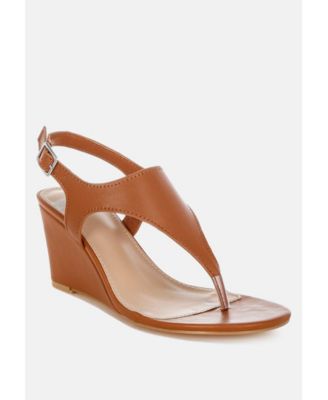 Wami Real Leather Wedge Heel Sandals